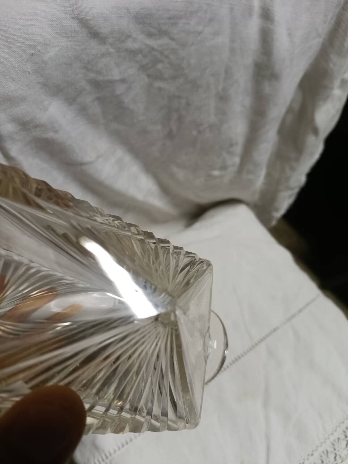 Art Deco crystal carafe