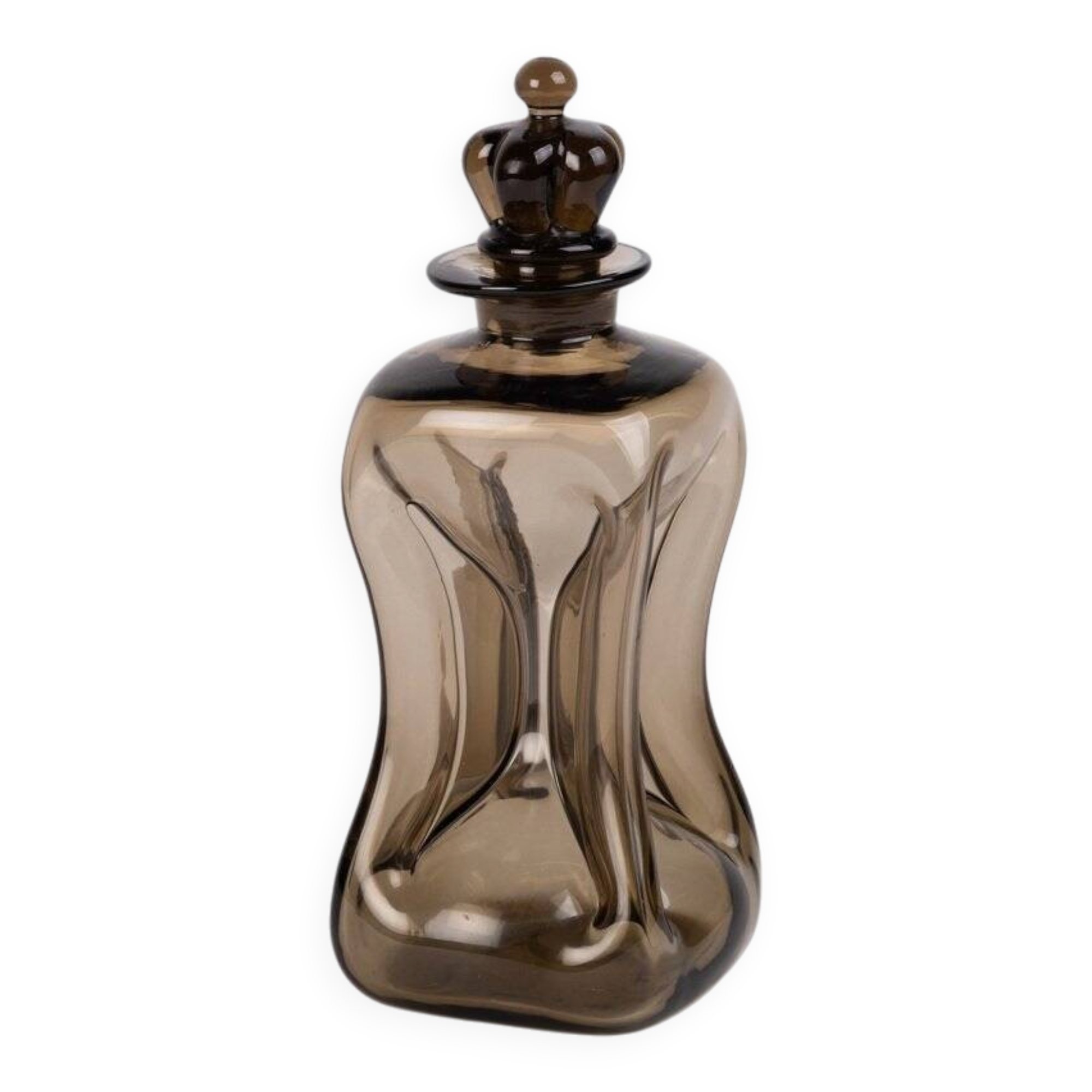 Kluk Kluk Mid-Century Glass Carafe by Jacob E. Bang for Holmegaard, Denmark