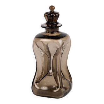 Kluk Kluk Mid-Century Glass Carafe by Jacob E. Bang for Holmegaard, Denmark