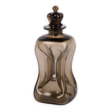 Carafe Kluk Kluk Mid-Century en Verre par Jacob E. Bang pour Holmegaard, Danemark