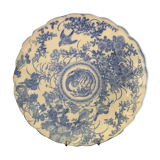 Chinese porcelain plate inspired by the blue family, late nineteenth early twentieth century