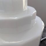 Vintage Skyscraper ceiling light, opaline glass table lamp, Bauhaus.