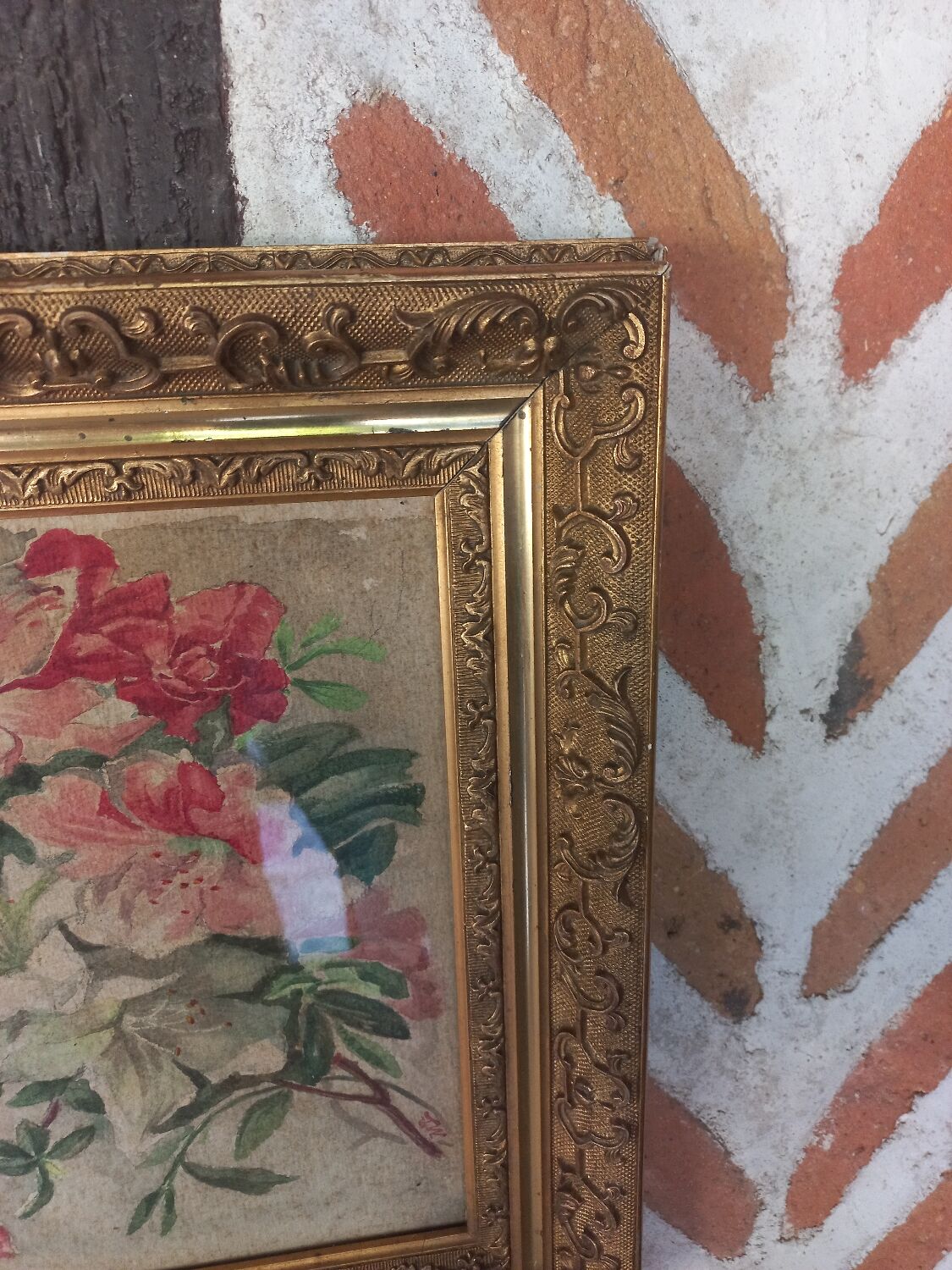 Watercolor painting bouquet of flowers