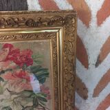 Watercolor painting bouquet of flowers