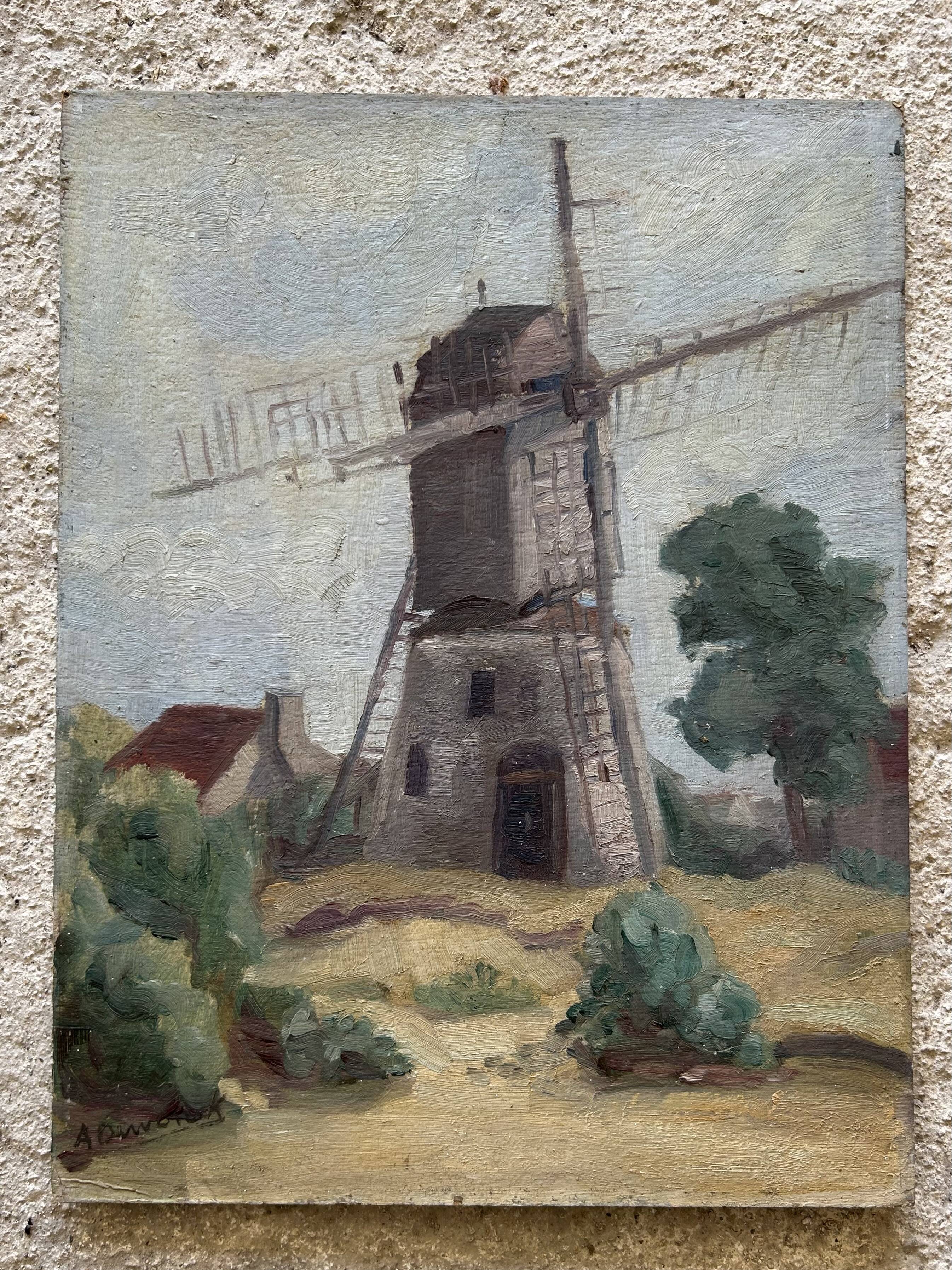 Huile sur carton signée A. Duwotock