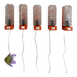 Lamp / wall lamp metal orange diamond globe 70s