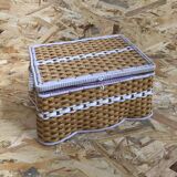 Former worker box sewing rattan braid