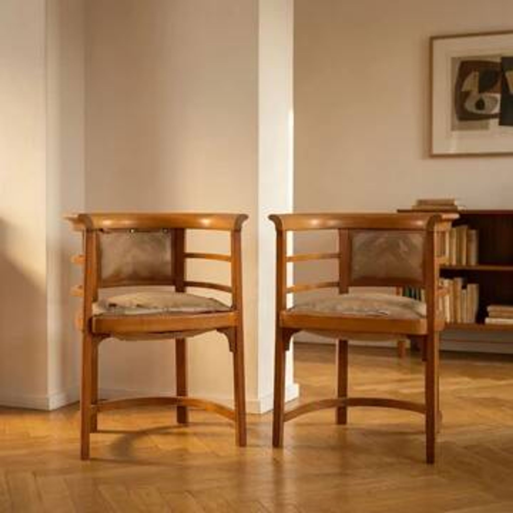 Bentwood armchairs Josef Hoffmann style wood 1920s Europe