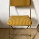 Lafuma folding chairs in velvet and gold metal