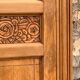 Parisian glass cabinet art deco raw wood