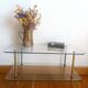 Brass and glass coffee table in Jansen style circa 1960.