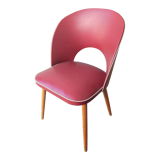 Chair cocktail armchair imitation red feet compass vintage rockabilly