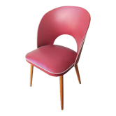 Chair cocktail armchair imitation red feet compass vintage rockabilly