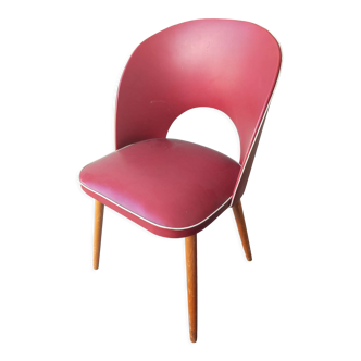 Chair cocktail armchair imitation red feet compass vintage rockabilly