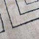 White Mrirt rug in wool 180×270 cm