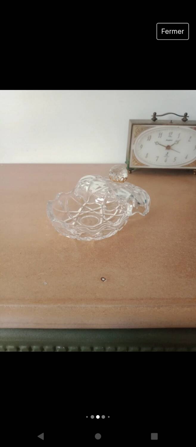 Small glass candy dish
