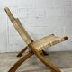 Fauteuil pliant en osier
