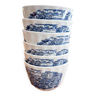 6 coupelles porcelaine anglaise