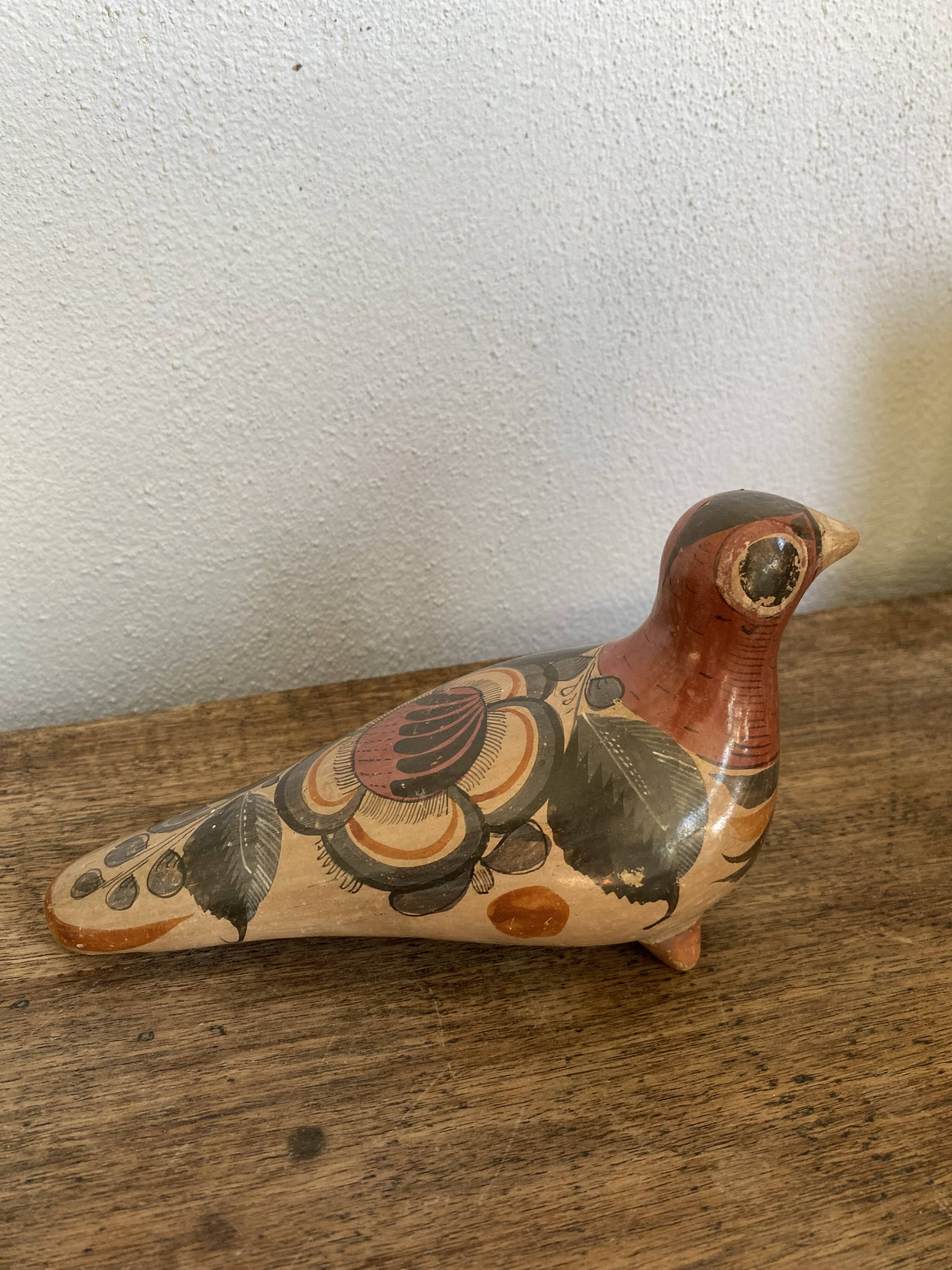 Tonala bird trio, Mexican ceramic