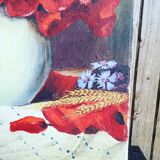 Oil on canvas bouquet of flowers