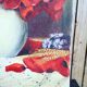 Huile sur toile bouquet de fleurs