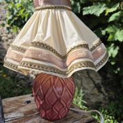 Rare 1970s Desk lamp with pleated shade