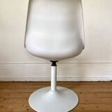 Space age 70s swivel tulip foot chairs