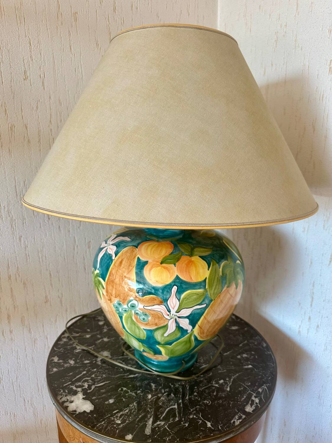 Lampe à poser en céramique Émaillée Monteuse N*19