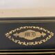 Blackened wooden glove box Napoleon III