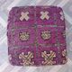 Handmade Berber pouf in wool 60 X 60 X 20 CM