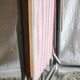 Vintage folding chair in metal and bayadère canvas - 1960s