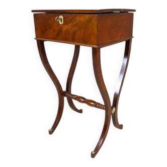 Antique Biedermeier Sewing Table, 1890s