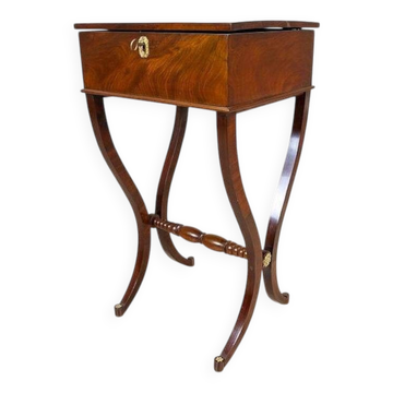 Antique Biedermeier Sewing Table, 1890s