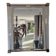 Miroir Pierre Vandel en lucite et doré, années 70