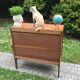 Commode vintage pieds compas 1950