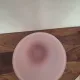 Large Vintage Opaline Rose Vase Pierre Schneider Paris – 35cm. Excellent condition.