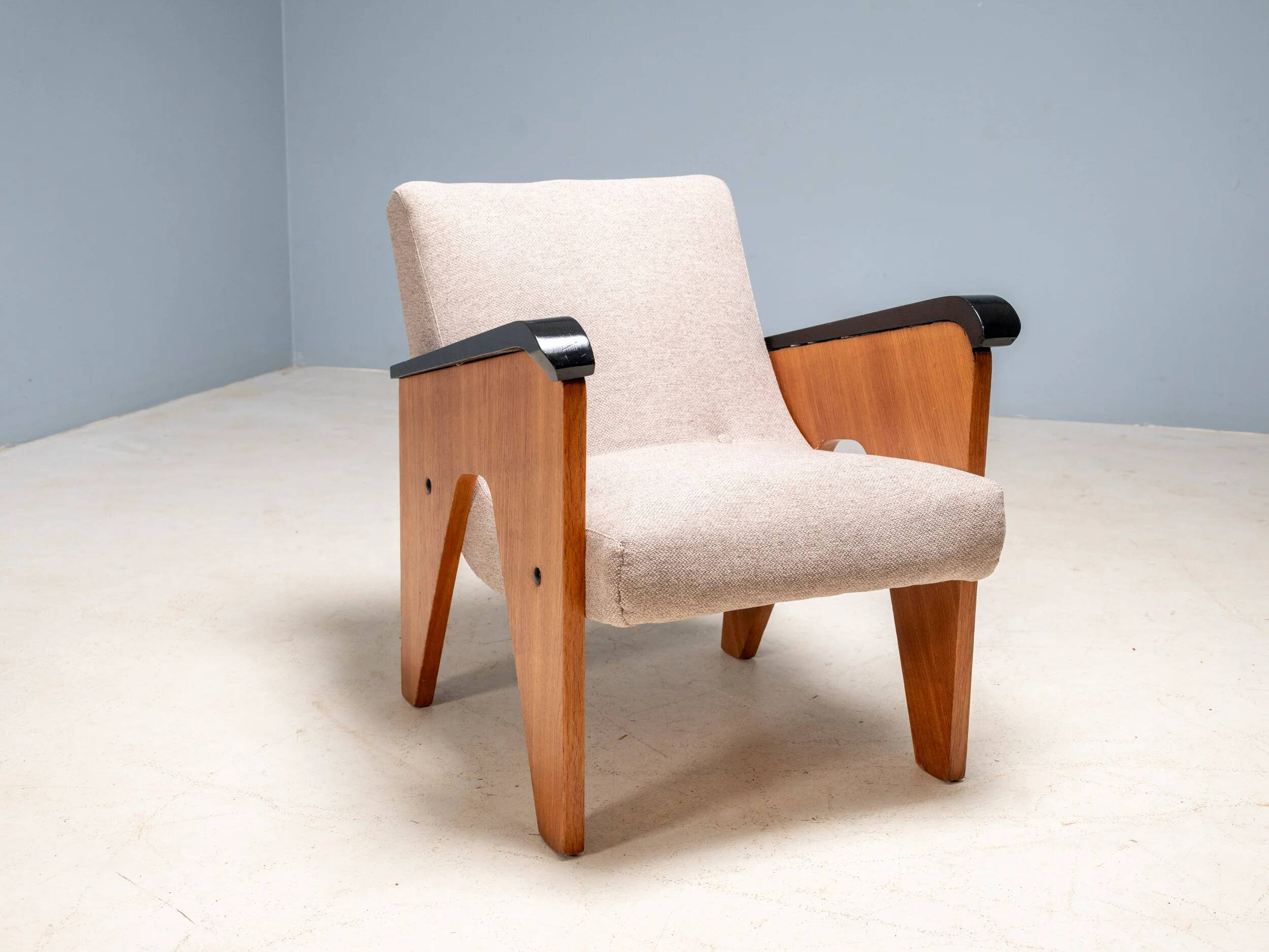 Mid-century Czech armchairs, 1950s