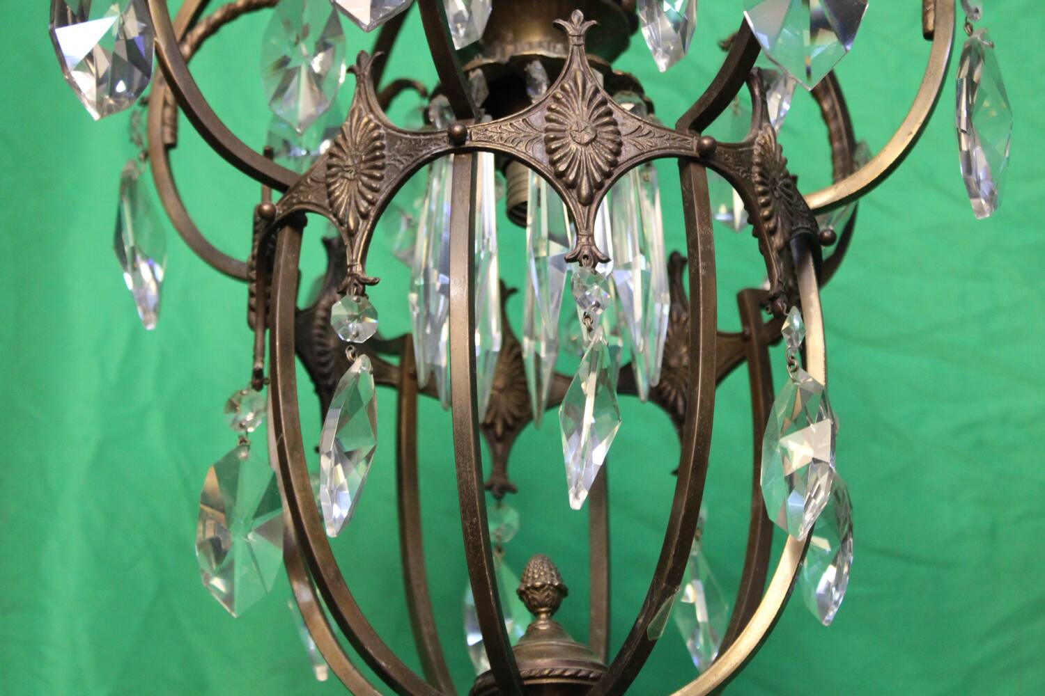 Par of Gilt bronze Chandelier C.1900 Italy