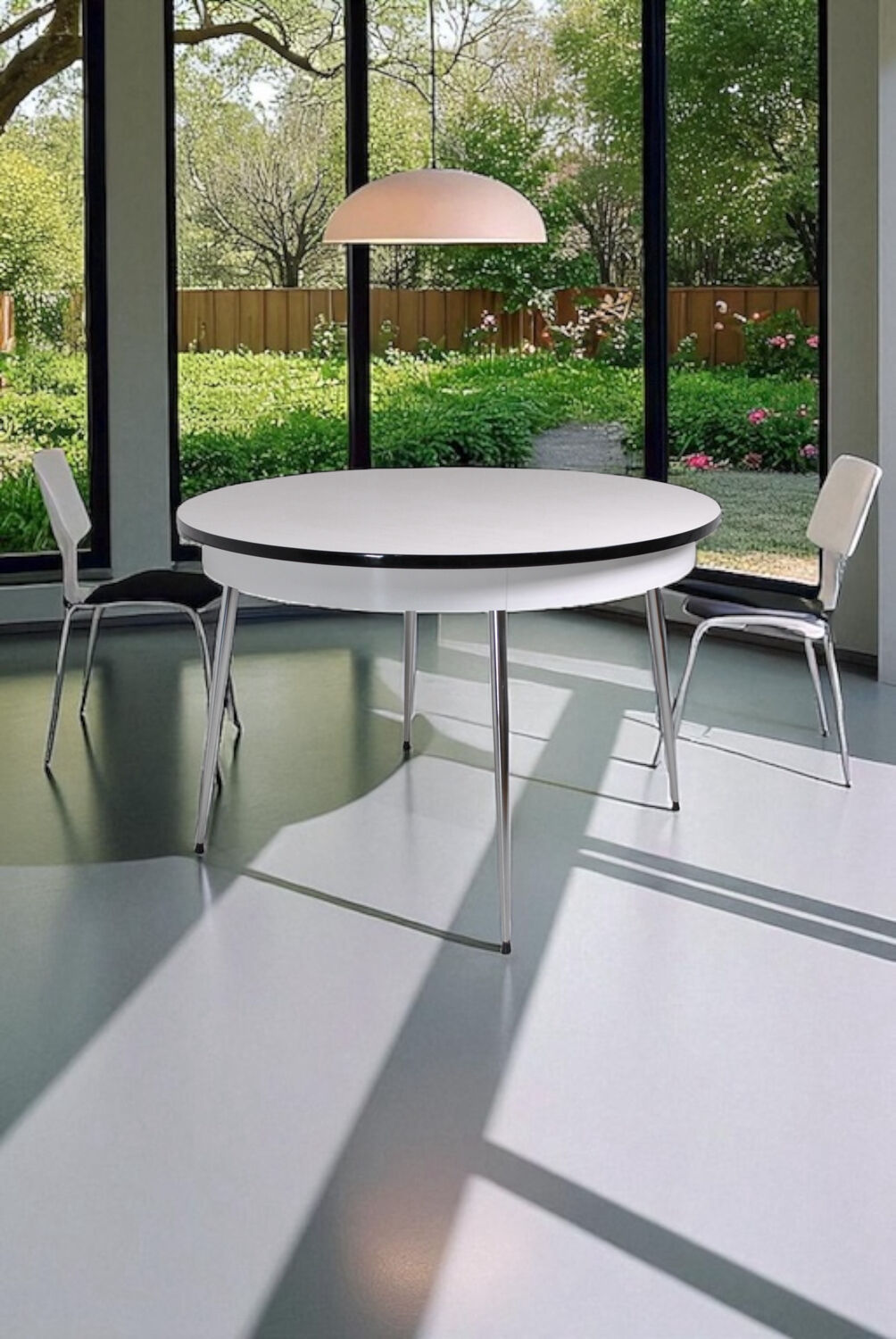 Round Formica table 1970