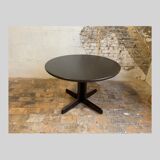 Dark wood extendable dining table, 1970s