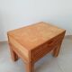 Vintage side table in bamboo and rattan from the 1970s.