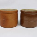 Set of 2 French stoneware cups