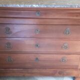 Convenient Louis Philippe plateau with marble