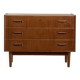 Vintage teak chest of drawers by Gunnar Nielsen Tibergaard, Denmark 1960s