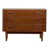 Vintage teak chest of drawers by Gunnar Nielsen Tibergaard, Denmark 1960s