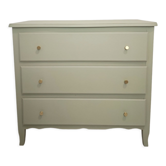 Almond green vintage chest of drawers