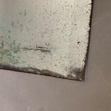 Old bevelled stitched mirror 78x108cm