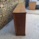 Oak workshop furniture with sliding doors.