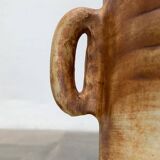 Brutalist mid-century studio pottery vase from La Poterie De La Colombe, 1960s.