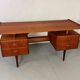 Mid-century Danish teak desk attributed to Louis van Teeffelen for Wébé, 1950s
